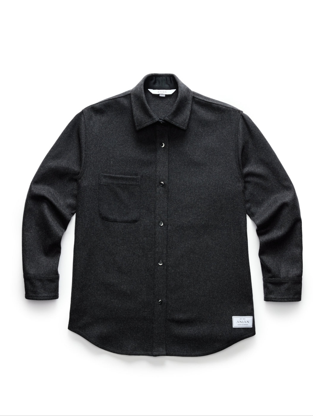 ANIAN Women's Modern Melton Relaxed Fit - Charcoal 600GSM
